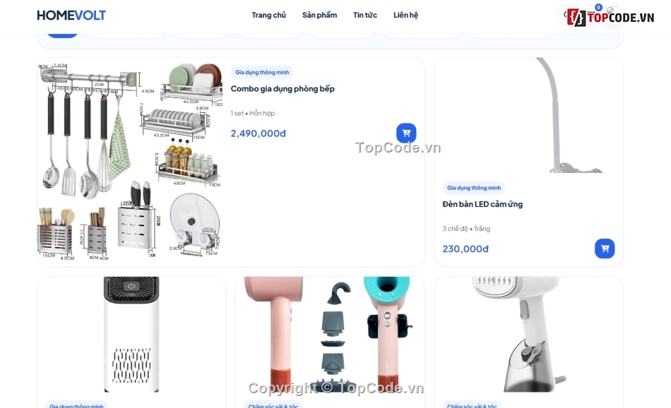 gia dụng,web gia dụng,đồ án web,web bán điện